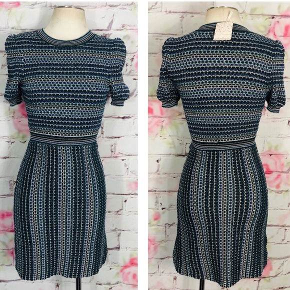 Free people short sleeve metallic sweater dress - Picture 1 of 8